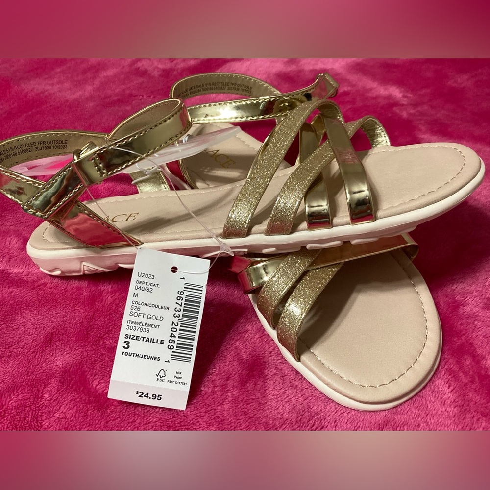 NWT Gold Sandals